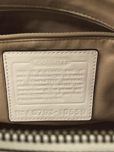 COACH(コーチ) / ショルダーバッグ/レザー/ホワイト/10559 | 中古品の