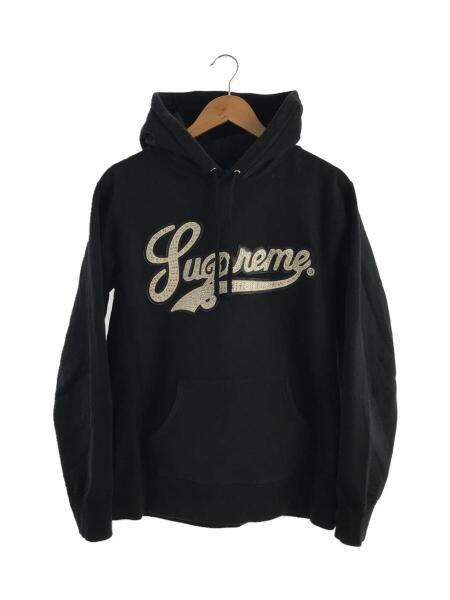 Supreme(シュプリーム) / studded leather script hoodie/パーカー/M 