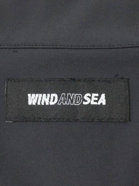 WIND AND SEA(ウィンダンシー) / 半袖シャツ/S/ナイロン/BLK/wds-sh-12