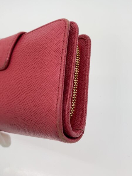PRADA(プラダ) / SAFFIANO/PEONIA/2ツ折サイフ/牛革/PNK/レディース 