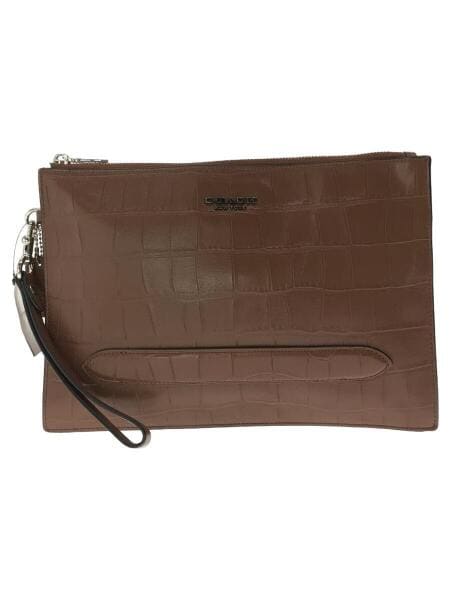 ブラウン クロコダイルレザー クラッチバッグ COACH(コーチ