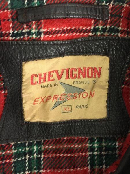 chevignon(シェビニオン) / フランス製/レザージャケット/裏地 