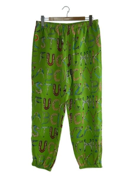 Supreme(シュプリーム) / 18SS/Alphabet Silk Pant/M/シルク/グリーン 