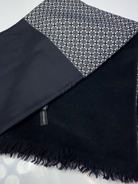j*n様 Hermès シルクストール HERMES(エルメス) / ストール/シルク/BLK/総柄/メンズ/? NULL ? | 中古