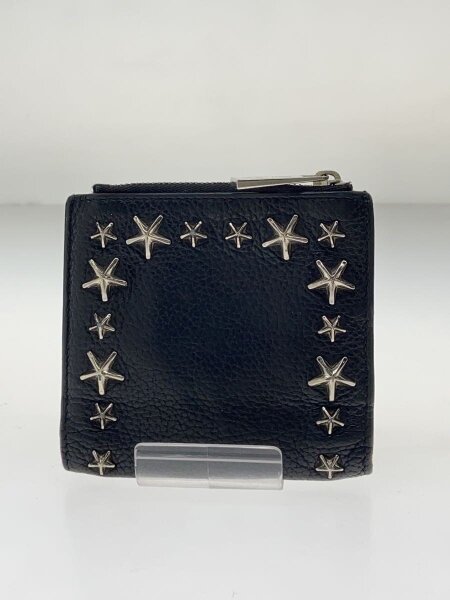 JIMMY CHOO(ジミーチュウ) / 2つ折り財布/レザー/BLK/メンズ | 中古品