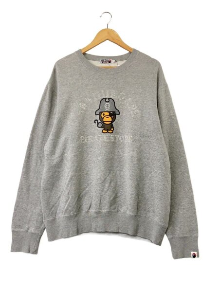 A BATHING APE(アベイシングエイプ) / スウェット/XL/コットン/GRY 