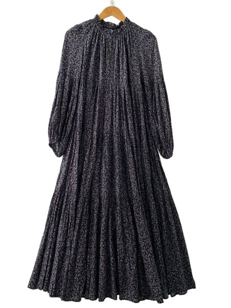 MARIHA(マリハ) / 長袖ワンピース/36/コットン/BLK/総柄 | 古着の販売