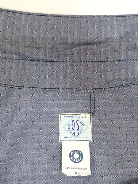POST OVERALLS(ポストオーバーオールズ) / 半袖シャツ/XL/コットン/IDG 