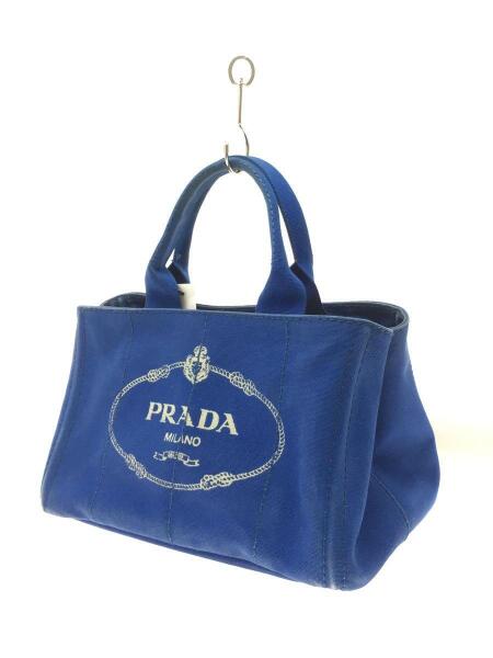 PRADA(プラダ) / トートバッグ/キャンバス/BLU/カナパ/シミ、汚れ有 