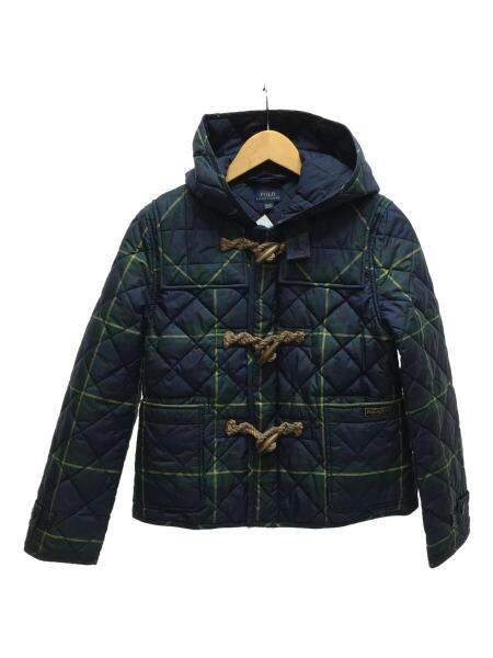 ラルフローレン キルティング ジャケット キッズ 160 グリーンチェック