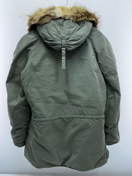 US.ARMY / 70s/N-3B/コヨーテファー/ジップ不良/71年納品/SKYLINE CLOTHING社/M/KHK US.ARMY(ユーエスアーミー) / 70s/N-3B/コヨーテファー/ジップ不良/71