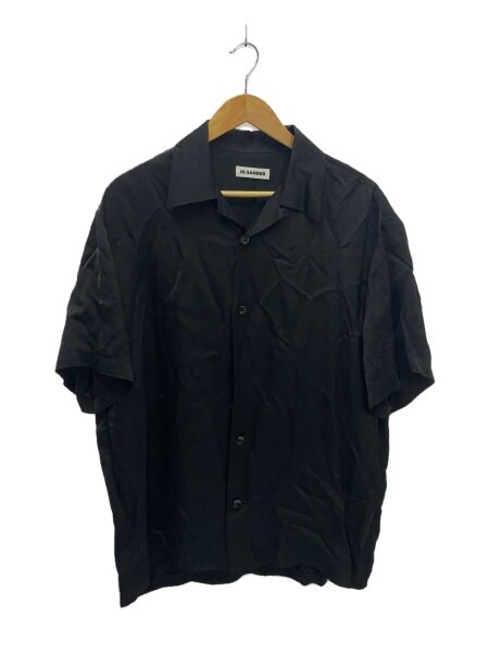 JIL SANDER(ジルサンダー) / 半袖シャツ/38/レーヨン/BLK/無地 