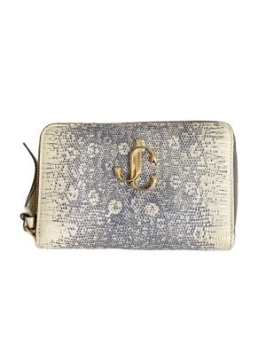 JIMMY CHOO(ジミーチュウ) / NEMO_3つ折り財布/レザー/BLK/無地