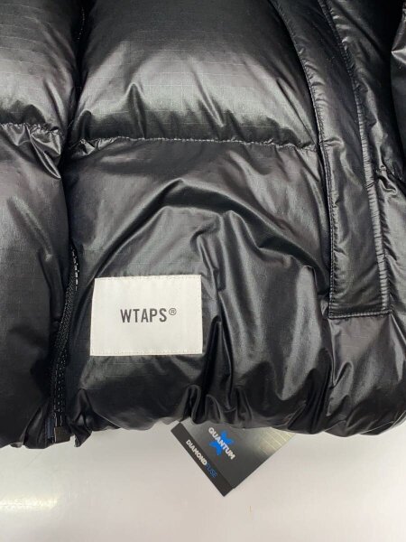 ★様WTAPS 232BRDT-JKM05 ダウン風ジャケット　01/S WTAPS(ダブルタップス) / ダウンジャケット/2/ナイロン/BLK/無地