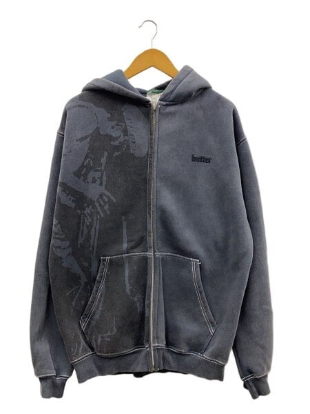 Butter Goods(バターグッズ) / ジップパーカー/L/コットン/GRY/総柄 