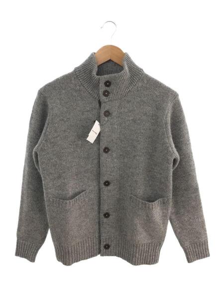 MHLカーディガン　未使用 MHL./COATED DRY COTTON CARDIGAN WOMENS (NAVY)