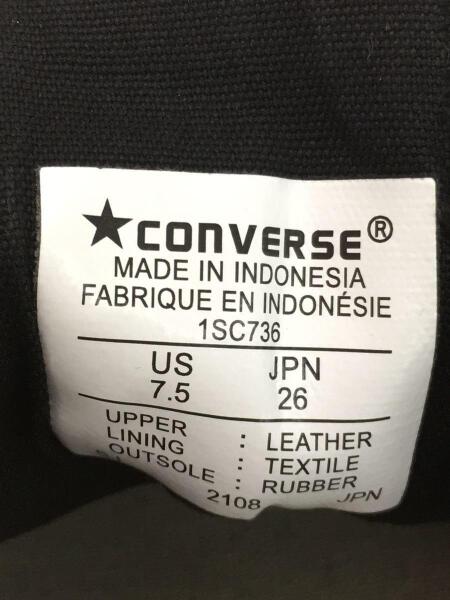 CONVERSE(コンバース) / LEATHER ALL STAR US OX/26cm/BLK/レザー 