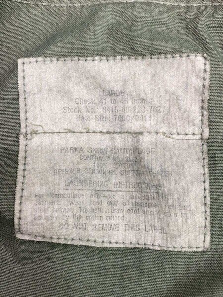 US.ARMY(ユーエスアーミー) / モッズコート/L/--/GRN/8415-00-223-7627