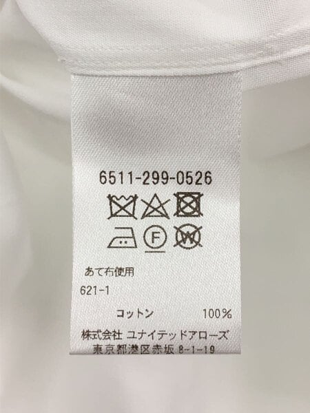 DRAWER / 長袖シャツ/36/コットン/WHT/6511-299-0526// DRAWER(ドゥロワー) / 長袖シャツ/36/コットン/WHT/6511-299-0526