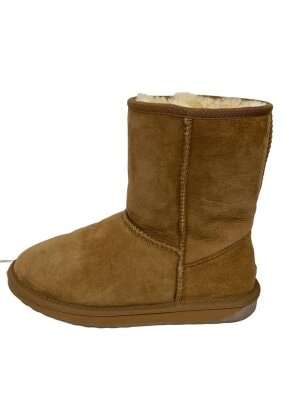 EMU Australia◇ZEIL/サイドジップ ブーツ/US7/BLK/レザー/W13123