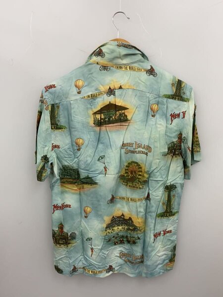 RRL / アロハシャツ/--/レーヨン/BLU/総柄/782830435001 RRL(ダブルアールエル) / アロハシャツ/--/レーヨン/BLU/総柄
