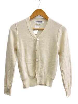 COMME des GARCONS カーディガン XS ベージュ 【古着】【中古】【送料無料】 中古・古着通販】PLAY COMME des GARCONS (プレイ コムデギャルソン
