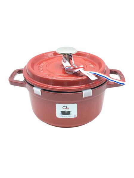 Staub(ストウブ) / 鍋/サイズ:16cm/RED/説明書〇 | 中古品の販売・通販  
