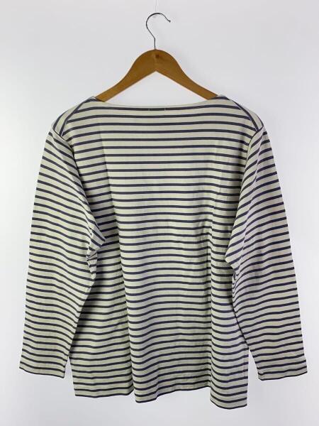 COMOLI(コモリ) / 21ss/長袖Tシャツ/2/コットン/WHT/ボーダー/T01 