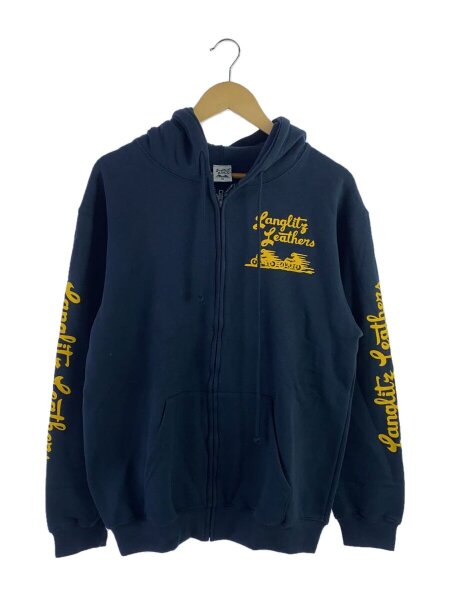 ☆ ラングリッツレザー ☆ スウェット トレーナー M / バイカー / ハーレー ラングリッツレザー フルジップパーカー（Ｍ） LANGLITZ LEATHERS