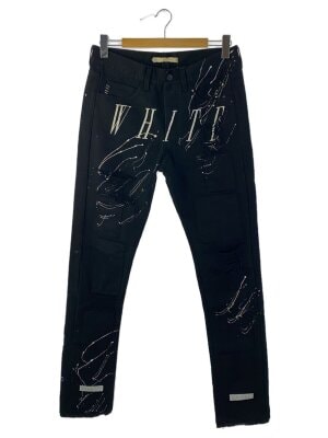 off-white プリントデニム 30 OFF-WHITE◇デニムパンツ/30/コットン