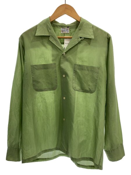 TOWNCRAFT 60s オープンカラーシャツ L グリーン シャツ TOWNCRAFT