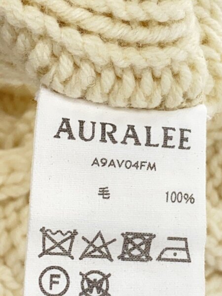 AURALEE / ニットベスト(厚手)/1/ウール/CRM/A9AV04FM AURALEE(オーラリー) / ニットベスト(厚手)/1/ウール/CRM/A9AV04FM