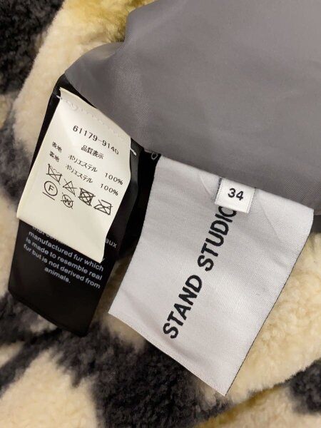 STAND STUDIO / SABI JACKET/ボアジャケット/34/マルチカラー/チェック/61179-9140// STAND STUDIO(スタンドスタジオ) / SABI JACKET/ボアジャケット/34