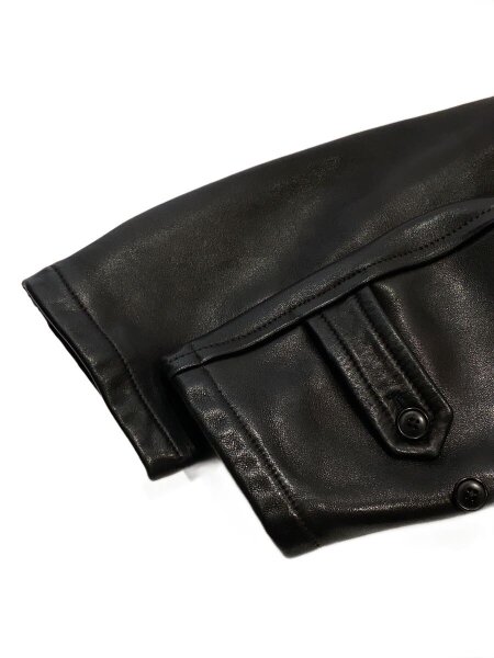 COMOLI / シープスキンカナディアンコート/サンプル//1/レザー/BLK COMOLI(コモリ) / シープスキンカナディアンコート/サンプル//1/レザー