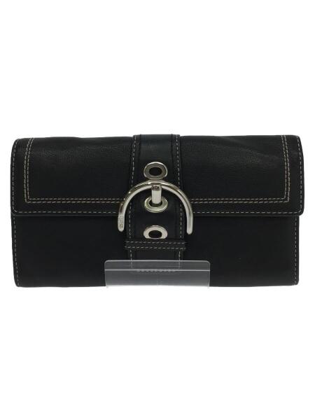 COACH(コーチ) / コーチ/長財布/レザー/ブラック/無地/バックル/ベルト 