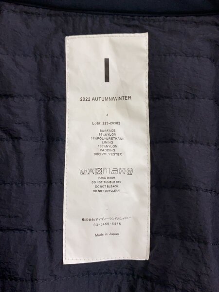 I(アイ) / QUILTING METRO JACKET/ジャケット/223-20302 | 古着の販売 