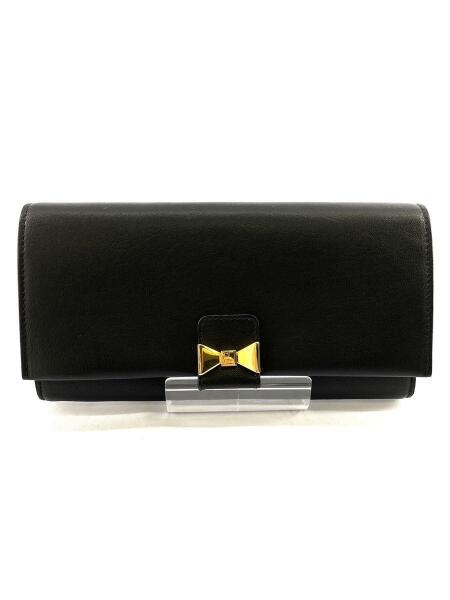 Chloe(クロエ) / クロエ/リボン/ゴールド金具/長財布/レザー/BLK/無地 