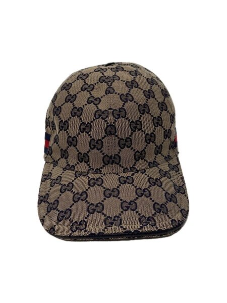 GUCCI(グッチ) / ベースボールキャップ/M/ポリエステル/BRW/メンズ