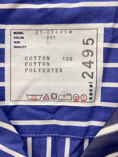 sacai(サカイ) / COTTON POPLIN SHIRT/1/コットン/21-02495M | 古着の