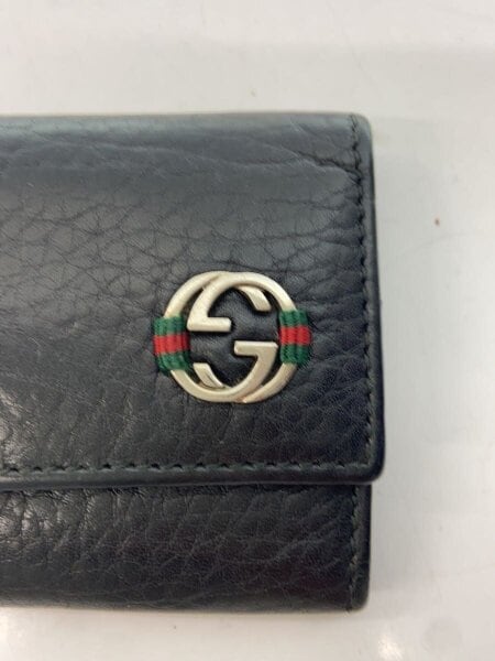 ほぼ未使用！グッチ　キーケース GUCCI(グッチ) / キーケース_インターロッキングG/フェイクレザー/BLK