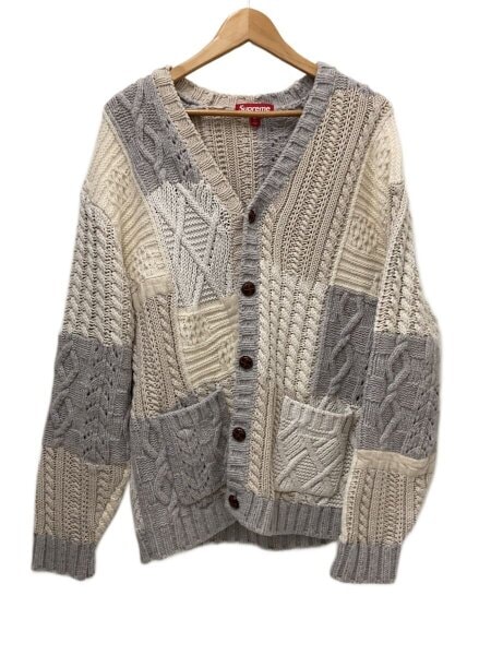 Supreme Patchwork Cable Knit Cardigan 中古・古着通販】SUPREME