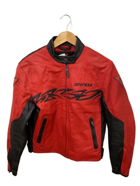 DAINESE(ダイネーゼ) / シングルライダースジャケット/46/レザー/RED