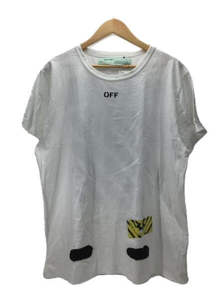 OFF-WHITE(オフホワイト) / スプレープリント/Tシャツ/L/コットン/WHT 