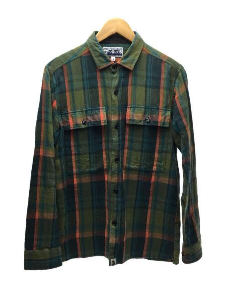 A Bathing Ape チェック柄ネルシャツ S(A BATHING APE 長袖 A Bathing Ape チェック柄ネルシャツ S(A BATHING APE 長袖