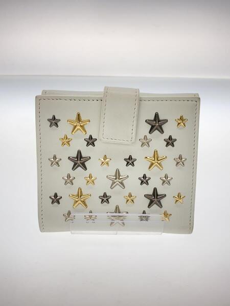 JIMMY CHOO(ジミーチュウ) / 3つ折り財布/スター/星/スタッズ/WHT 