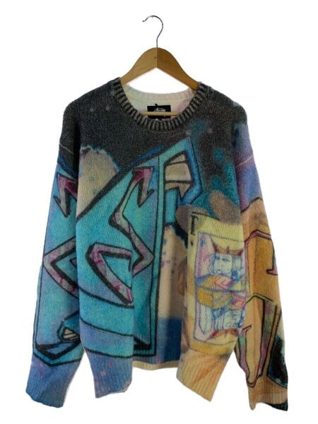 STUSSY(ステューシー) / セーター(厚手)/XL/モヘア混/マルチカラー