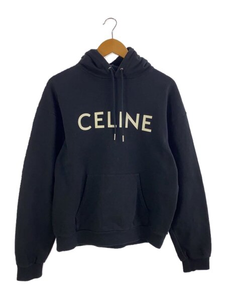 CELINE(セリーヌ) / ロゴルーズフーディー/パーカー/M/コットン/BLK 