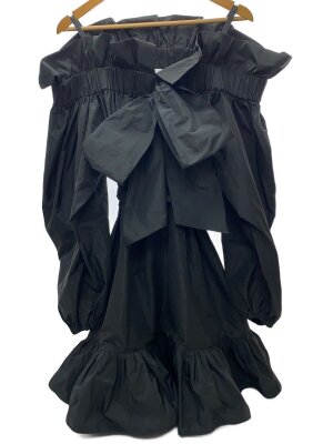 PATOU / ひざ丈スカート/34/ポリエステル/BLK/SK0410011999B PATOU(パトゥ) / ひざ丈スカート/34/ポリエステル/BLK/SK0410011999B