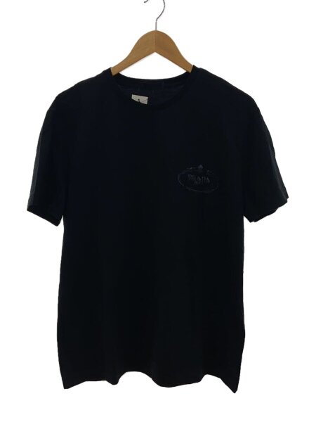 PRADA(プラダ) / Tシャツ/XXL/コットン/BLK/ロゴ刺繍 | 古着の販売