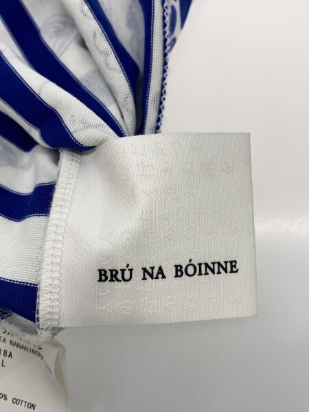 BRUNABOINNE(ブルーナボイン) / 長袖Tシャツ/L/コットン/BLU/ボーダー 